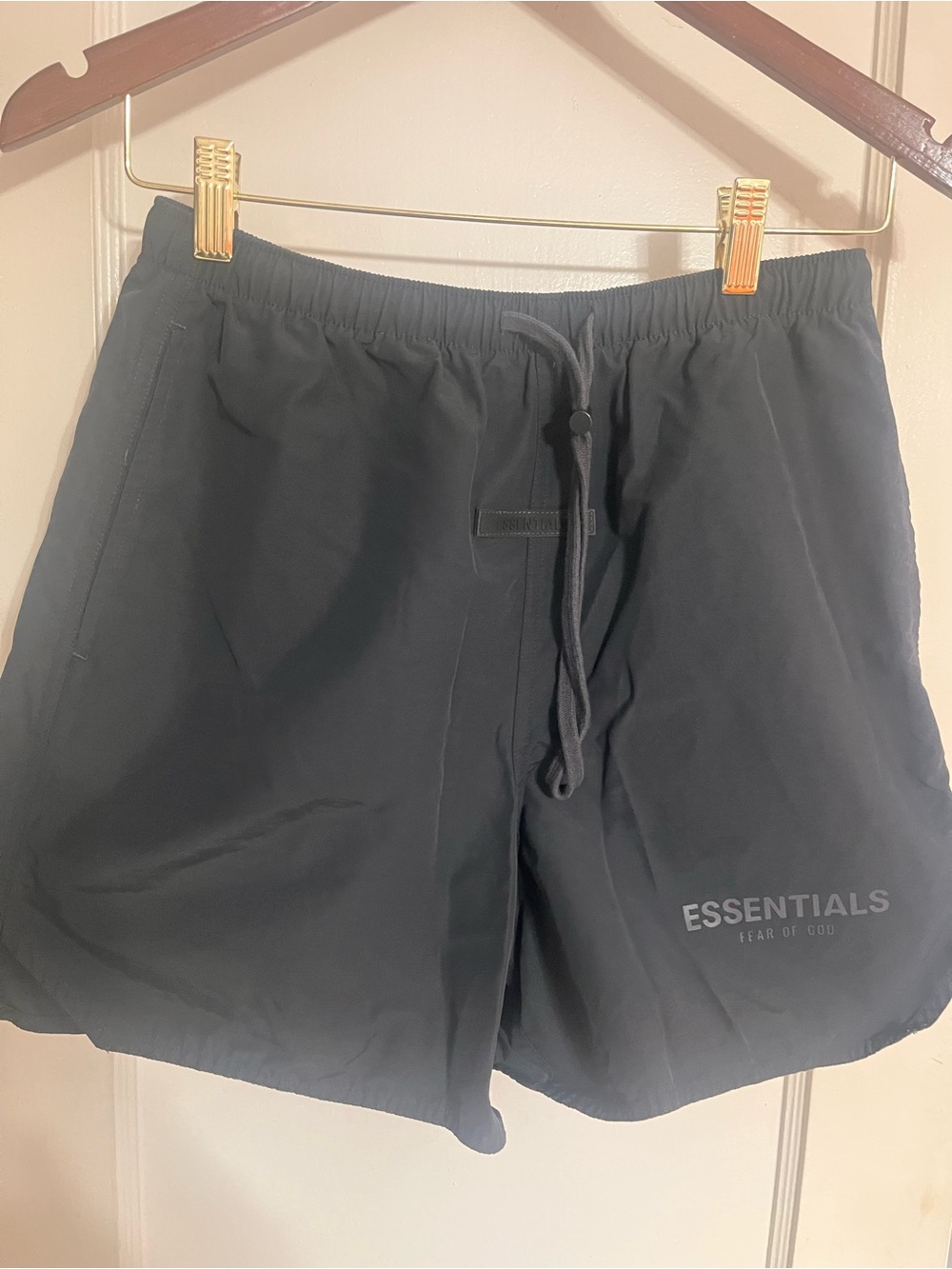 Fear of God ESSENTIALS Black Athletic Drawstring Shorts size XXS